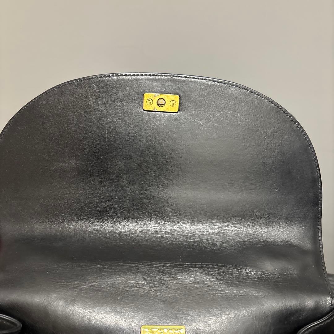 グッチ ヴィンテージ ハンドバッグ ゴールド金具