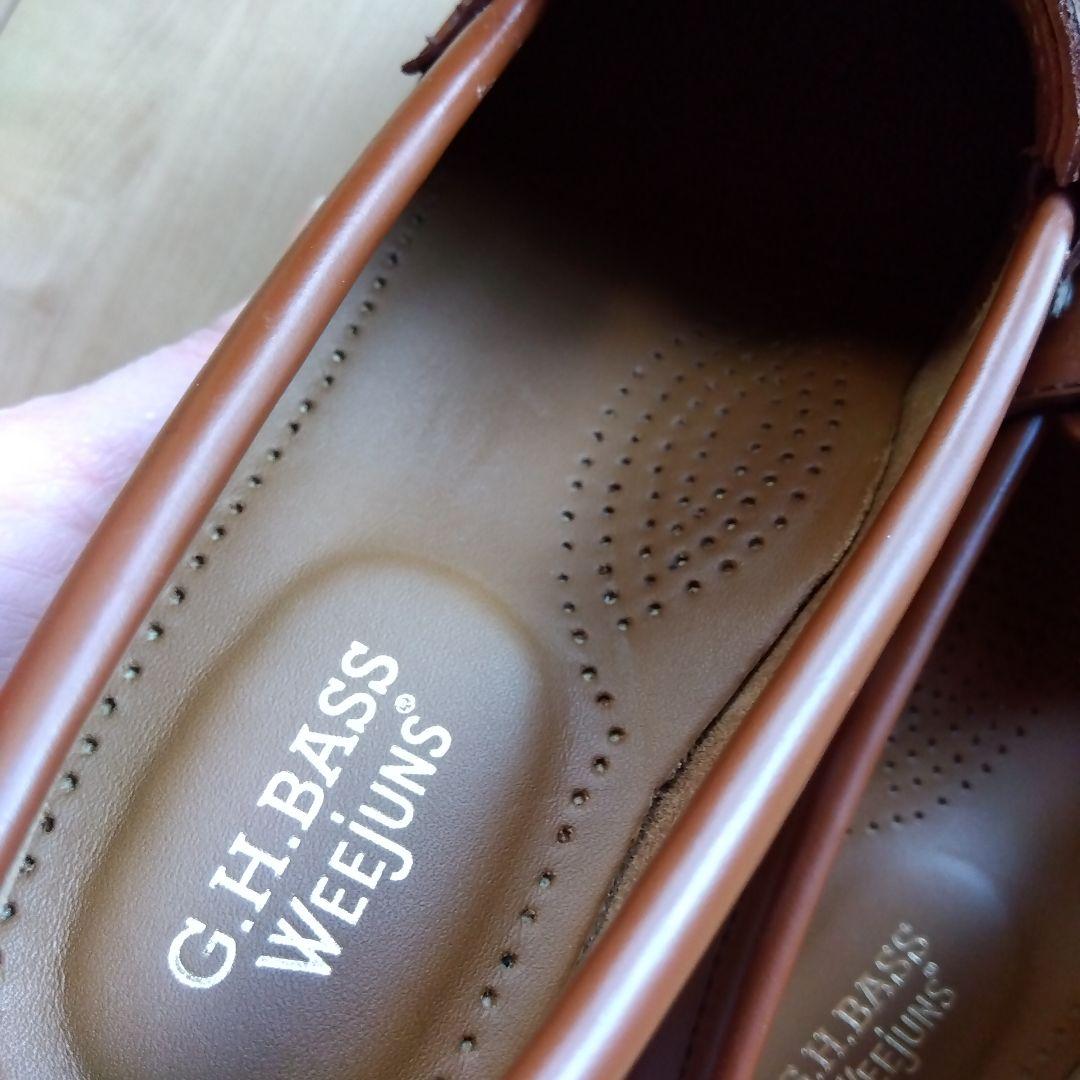 G.H. BASS WEejuns ブラウン ローファー　靴裏汚れあり　ガム汚れ
