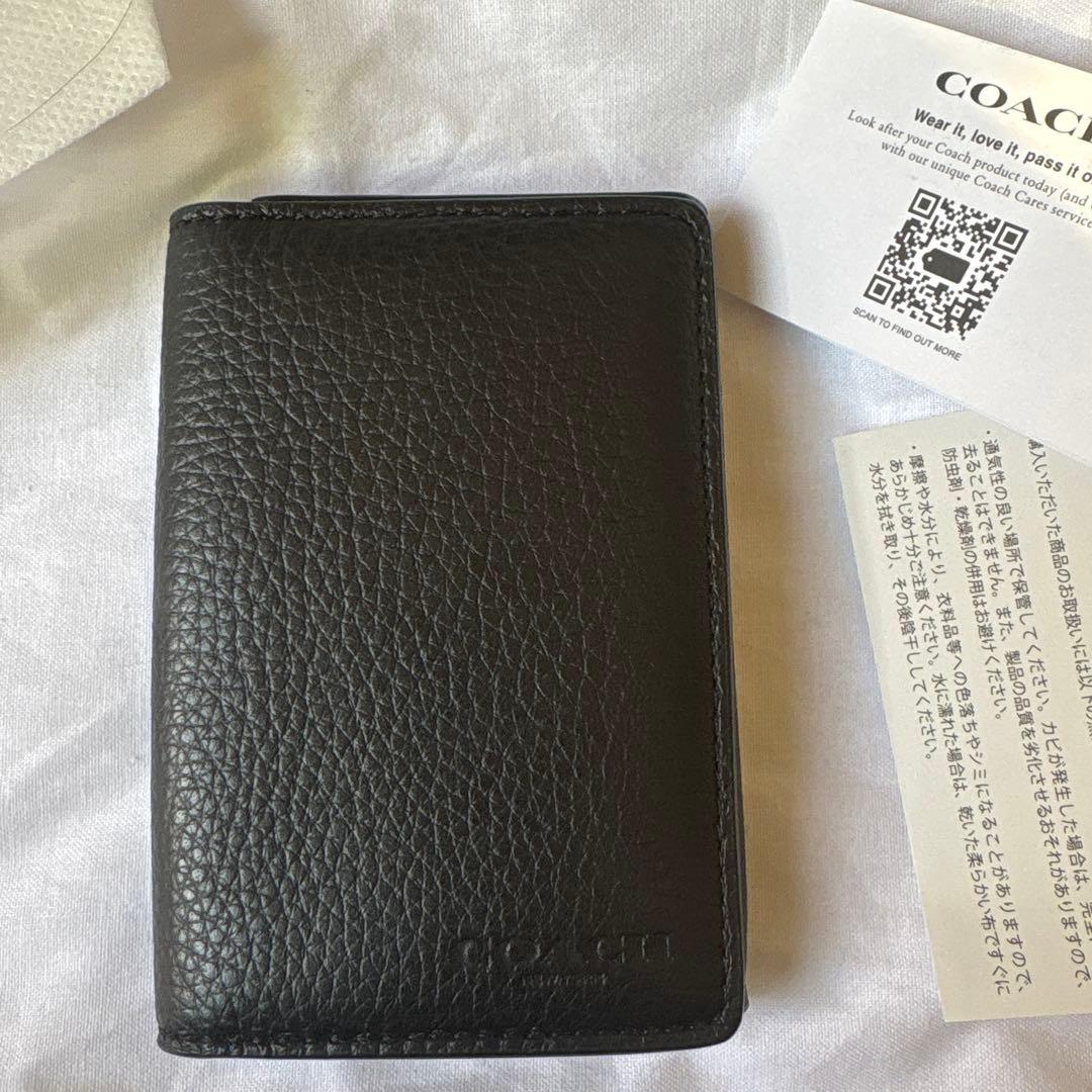 コーチ名刺入れ　ブラック　未使用