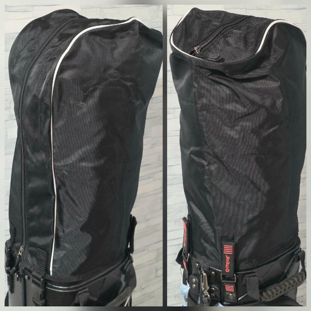 極美品 MEGA GOLF キャスター付 ハードケース キャディバッグ ブラック