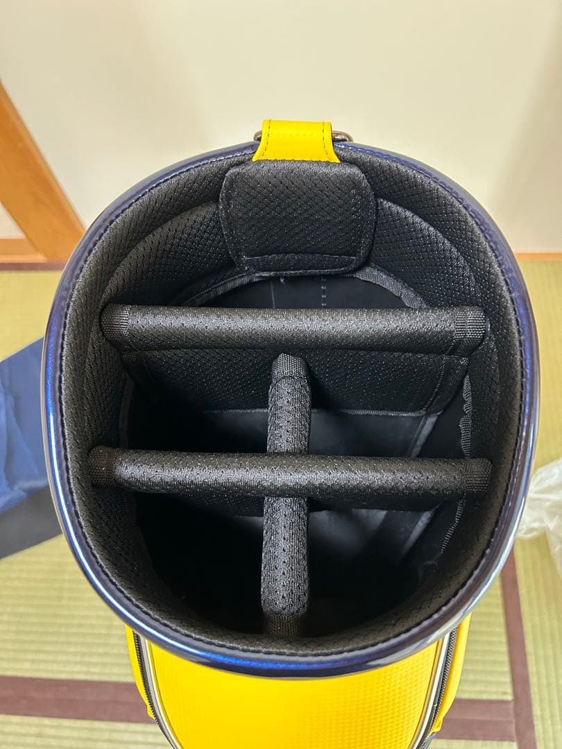 美品BRIDGESTONE GOLF キャディバッグ イエロー/ネイビー