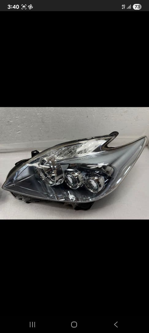 ZVW30 トヨタ プリウス 前期 左右セット ヘッドライト 47-30