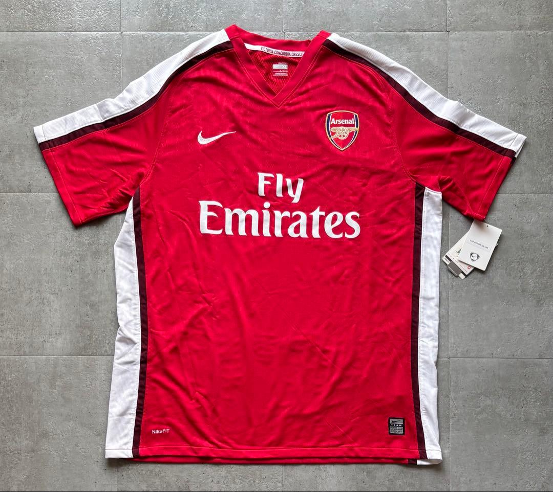 08-09 アーセナル　ナイキ　ホームユニフォーム　新品未使用タグ付き