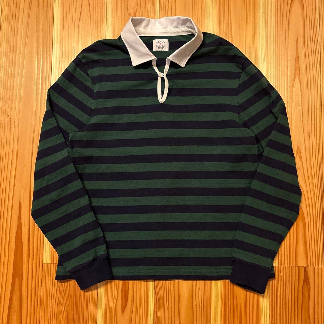 Noah button tab rugby ラガーシャツ