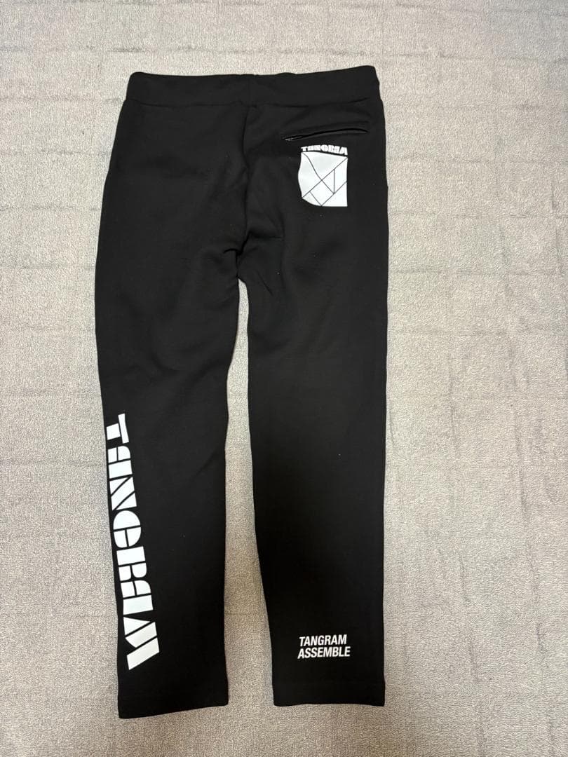 TANGRAMタングラム　セットアップ ダンボールニット　ブラック 上XL・下L