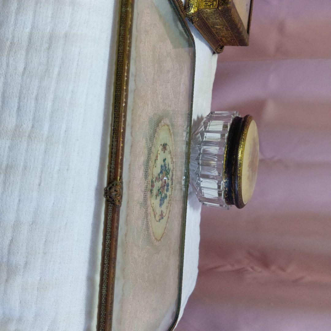 プチポワン ヴィンテージ 小物入れ ガラストレイ