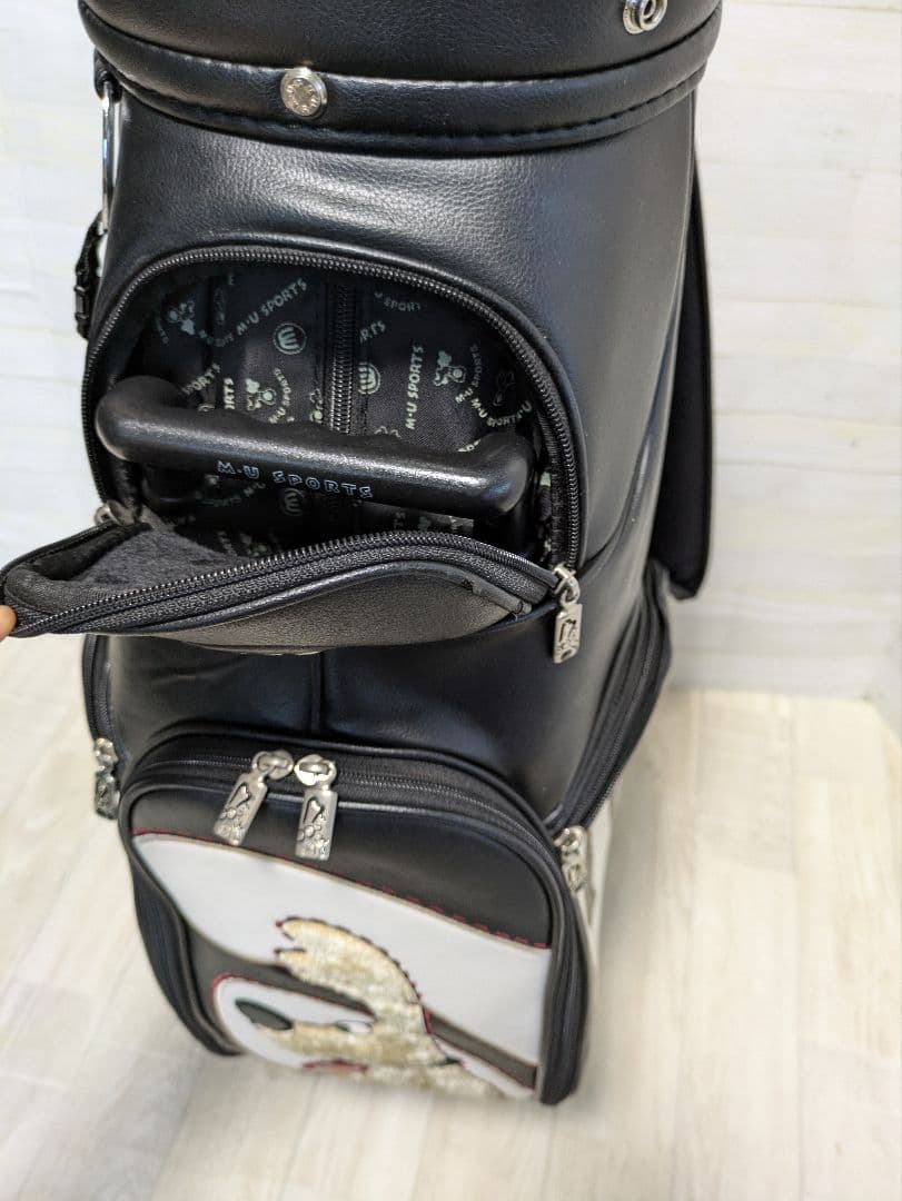 MU ミエコ ウエサコキャディバッグ キャスター付き　ゴルフバッグ