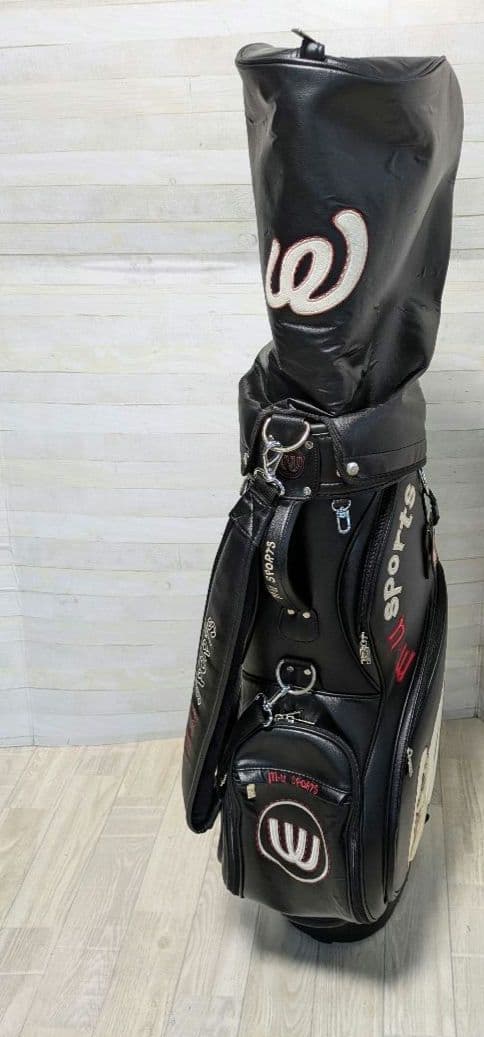 MU ミエコ ウエサコキャディバッグ キャスター付き　ゴルフバッグ