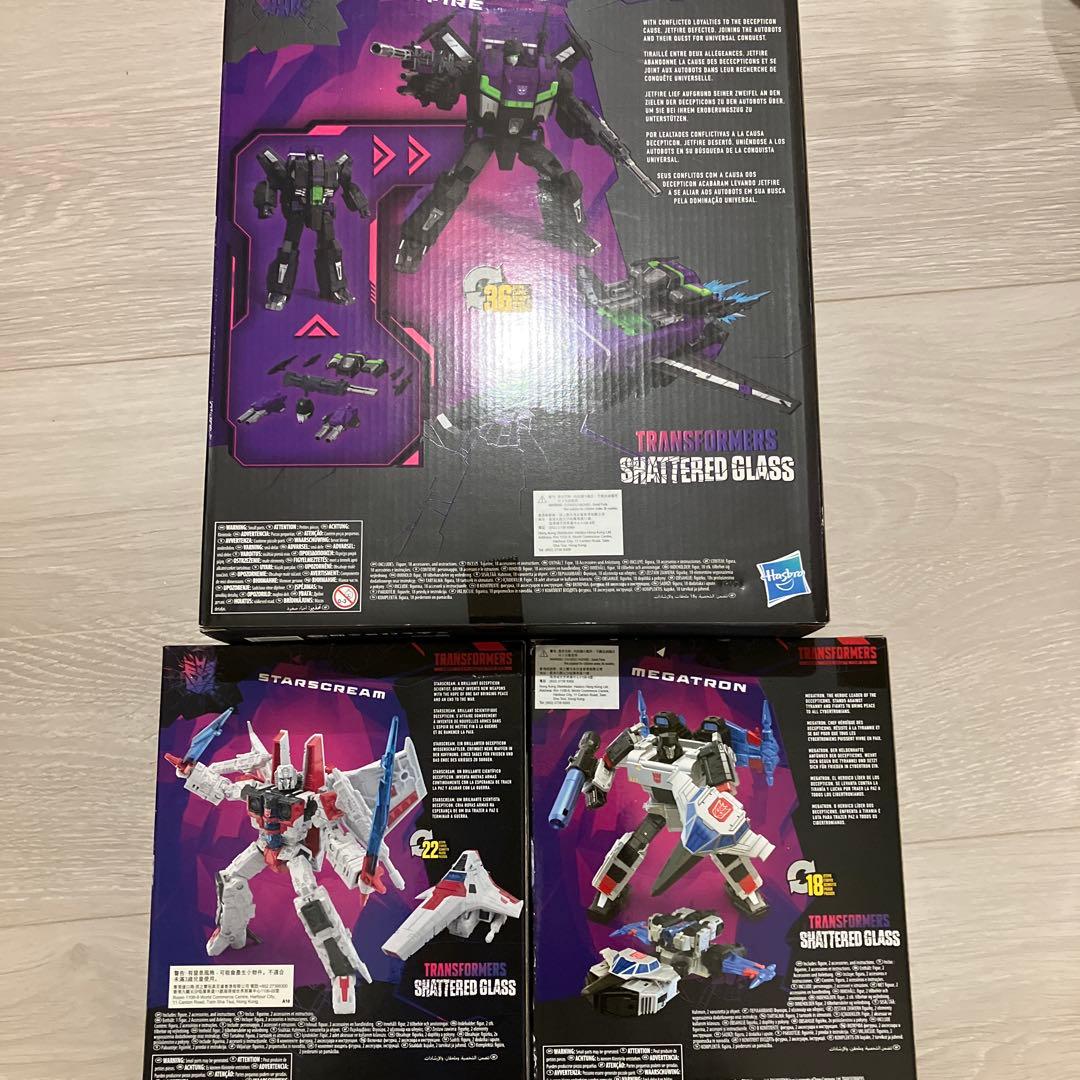 トランスフォーマー　シャッタードグラス　セット　スタースクリーム　メガトロン 他