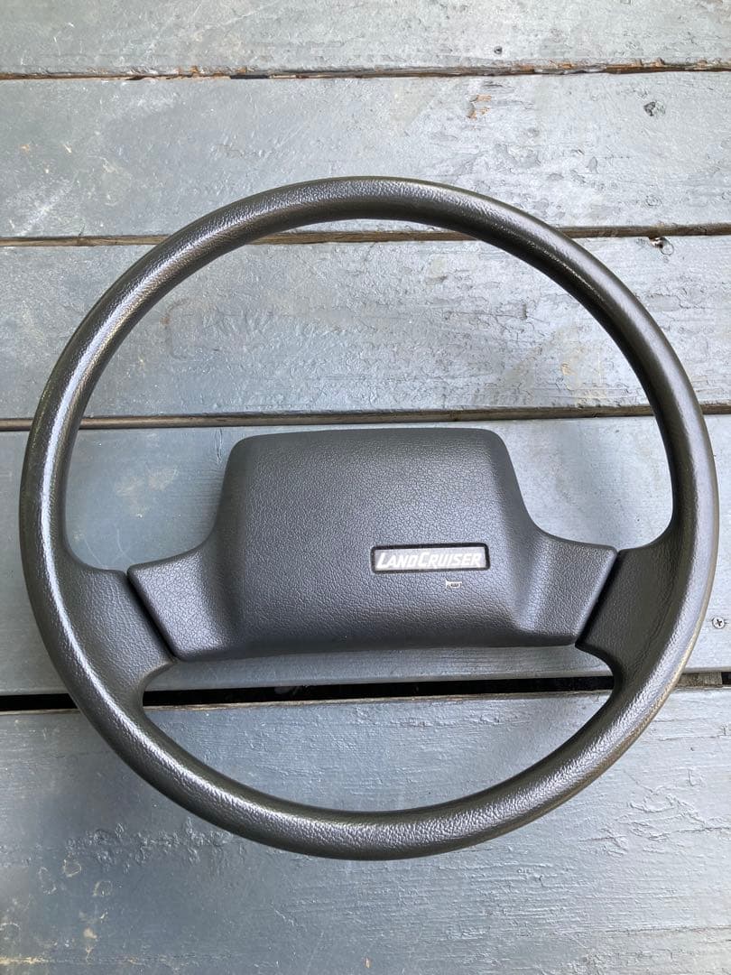 ランドクルーザー 60 純正ハンドル　エアバック無 　グレー　美品　当時物