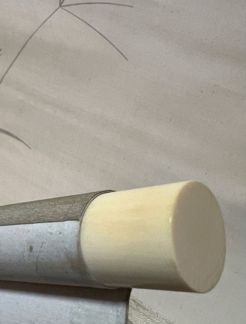 掛け軸　日本画 安田靫彦［朝顔］絹本　木箱！