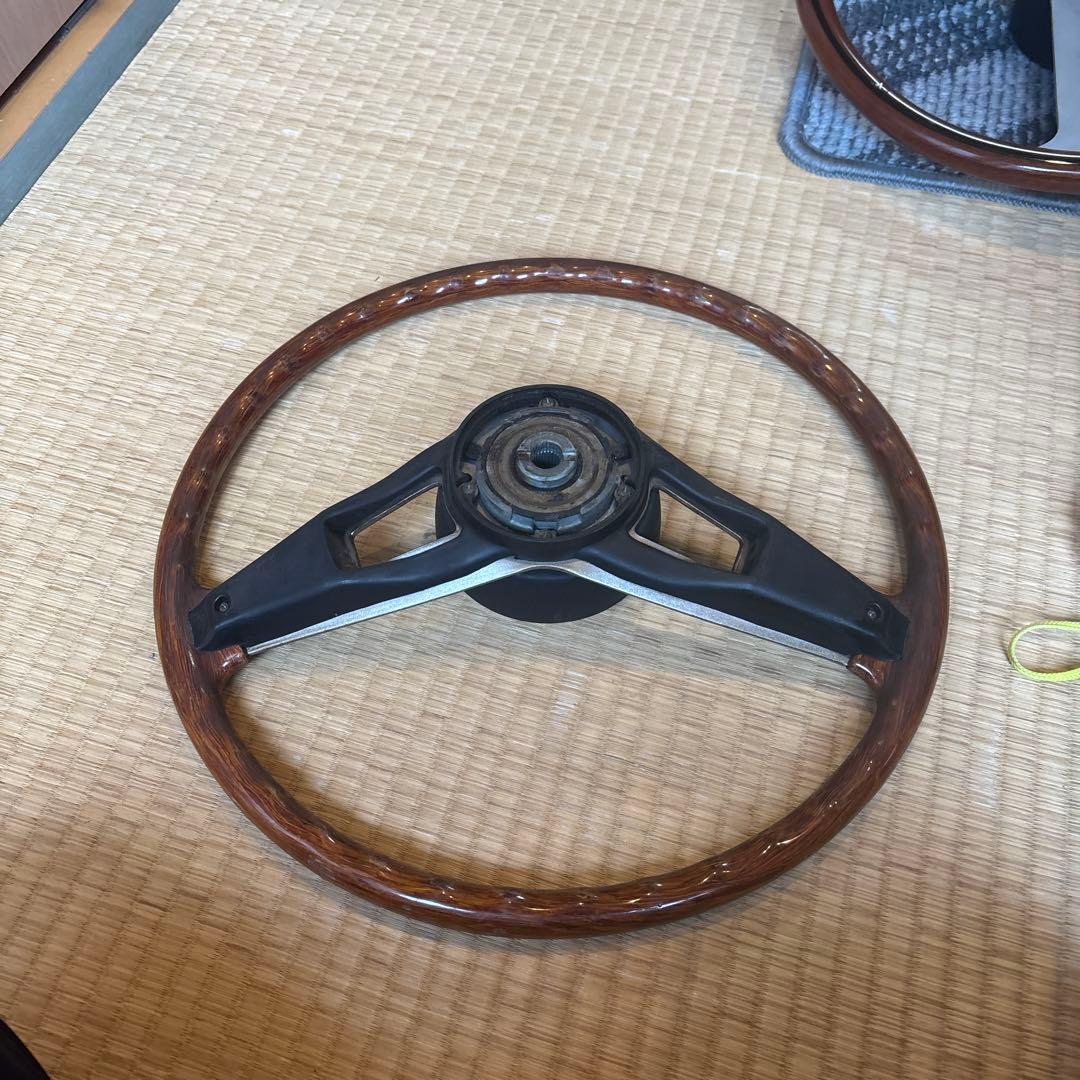 ホンダ シビック ウッド ステアリングホイール ハンドル 旧車 当時物
