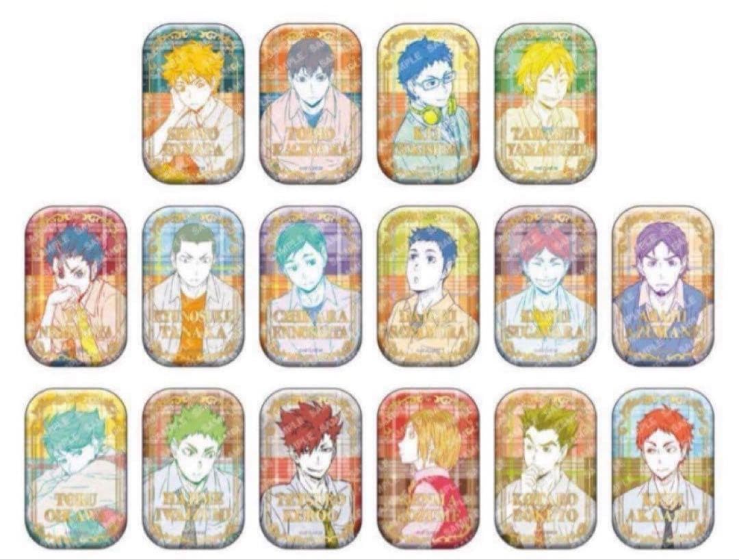 ハイキュー スクエア缶バッジ オフショット第一弾