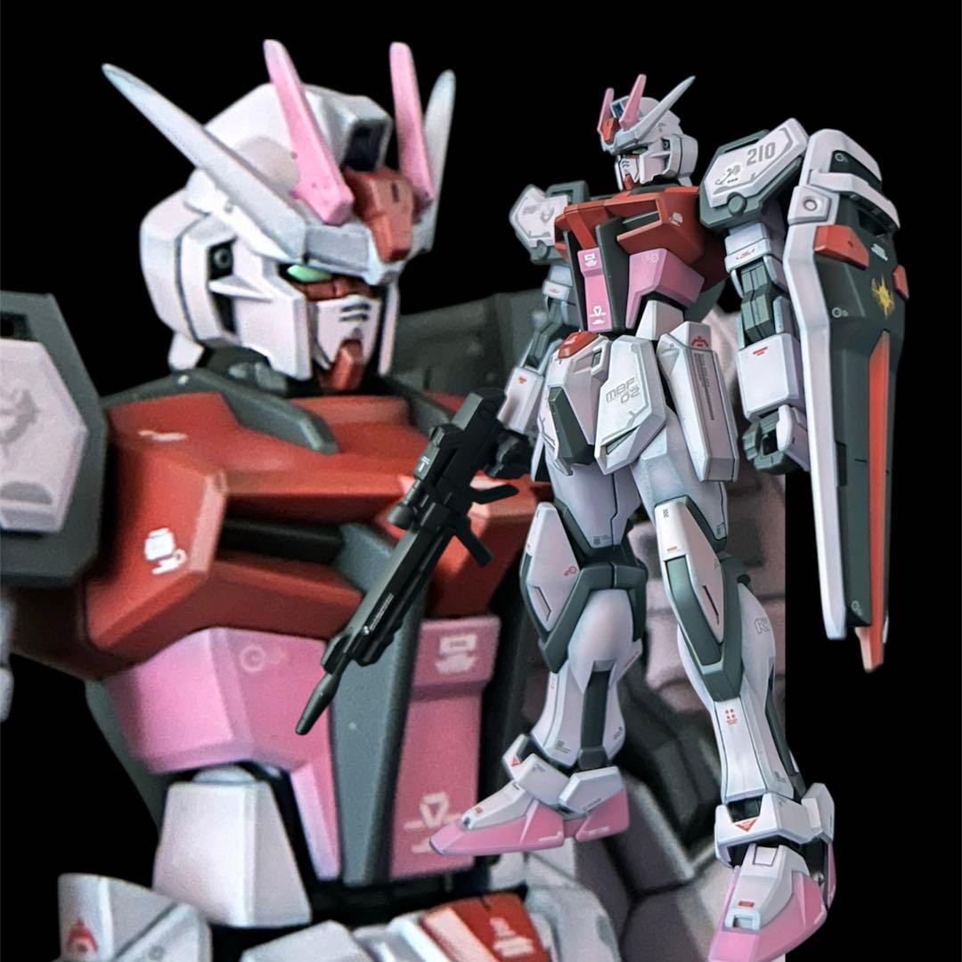 ガンプラ塗装済完成品 EGストライクガンダム三体+オプションパーツセット