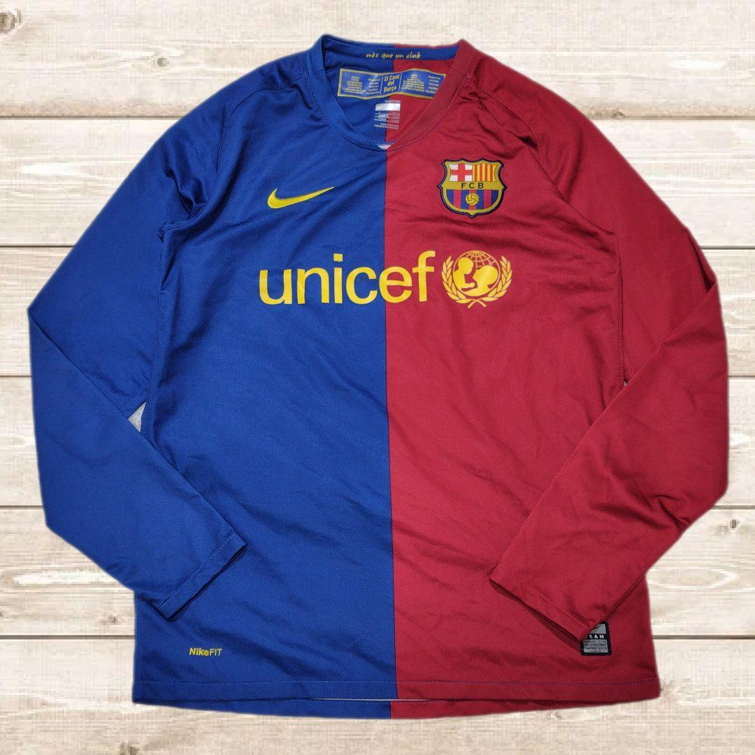 FCバルセロナ　08/09　長袖　ユニフォーム　　Ｓサイズ　NIKE