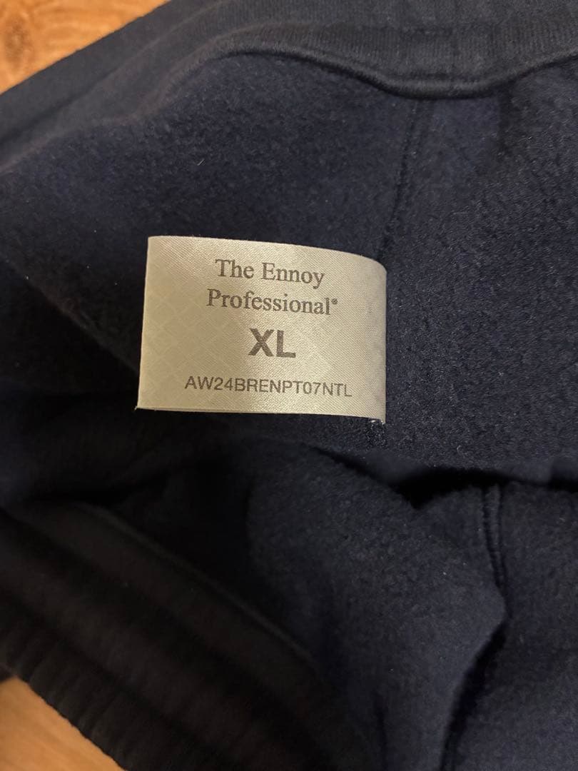 ennoy エンノイ スウェットセットアップ　エレクトリックロゴ　ネイビー