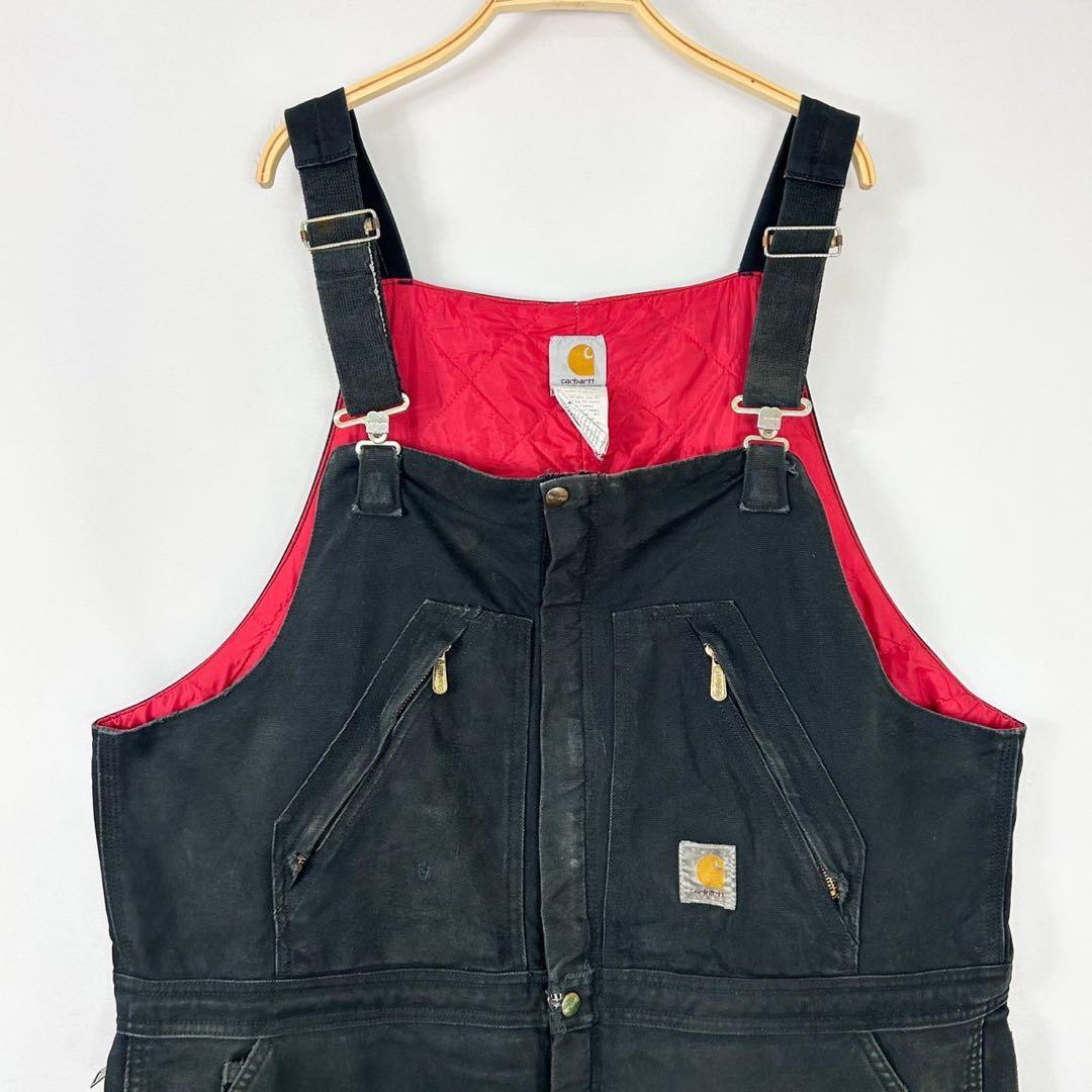 カーハートCarhartt 中綿 ダック地 ダブルニーオーバーオール S131