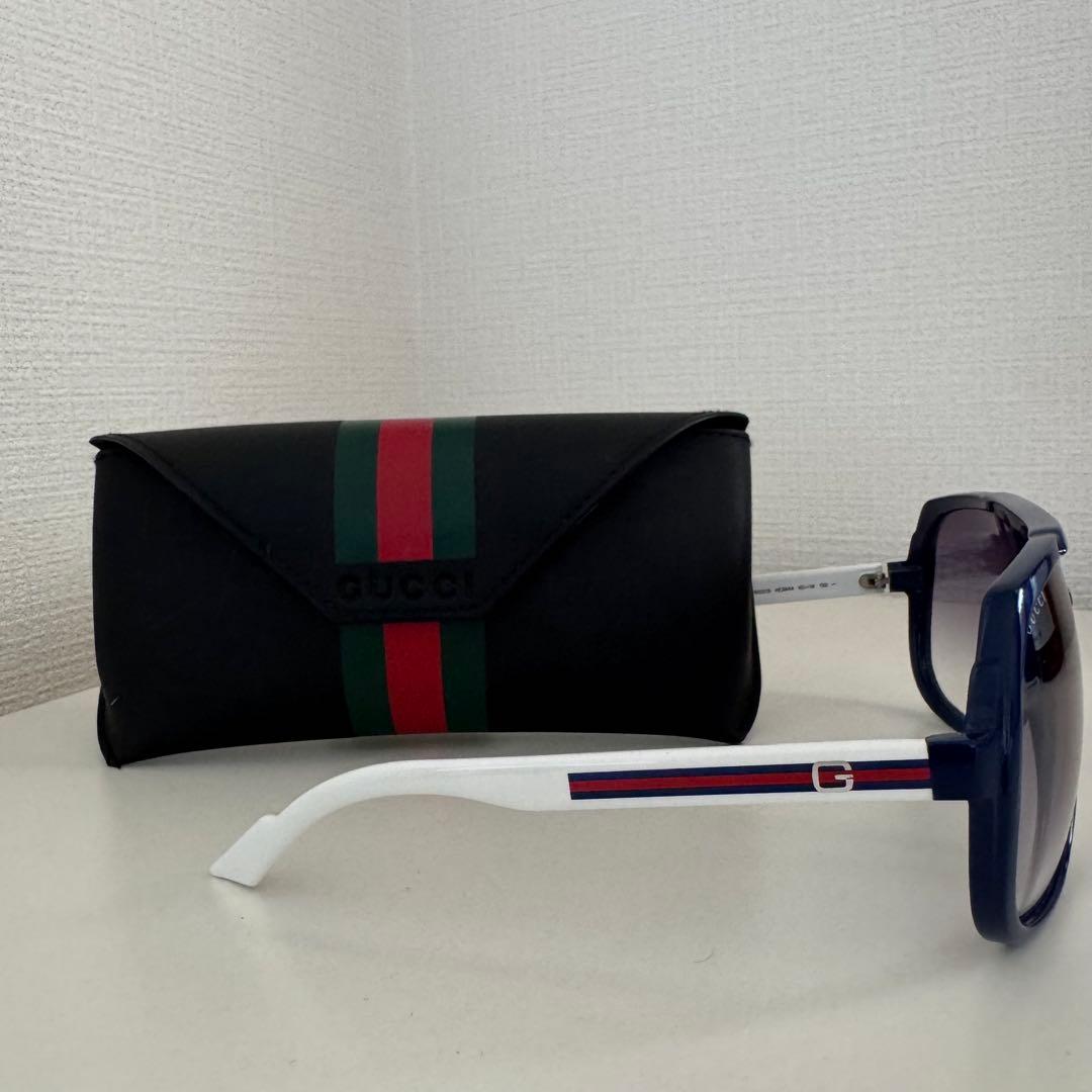 グッチ GUCCI サングラス アビエーター ブルー