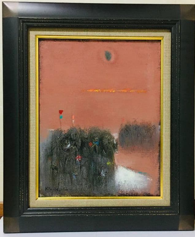 野火　油絵　F6(410×318mm)