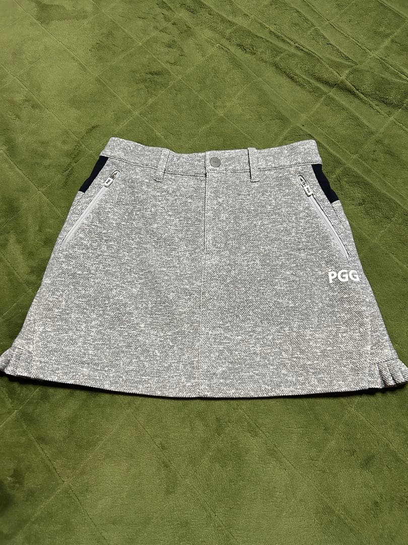 PGG レディース ゴルフ スカート グレー
