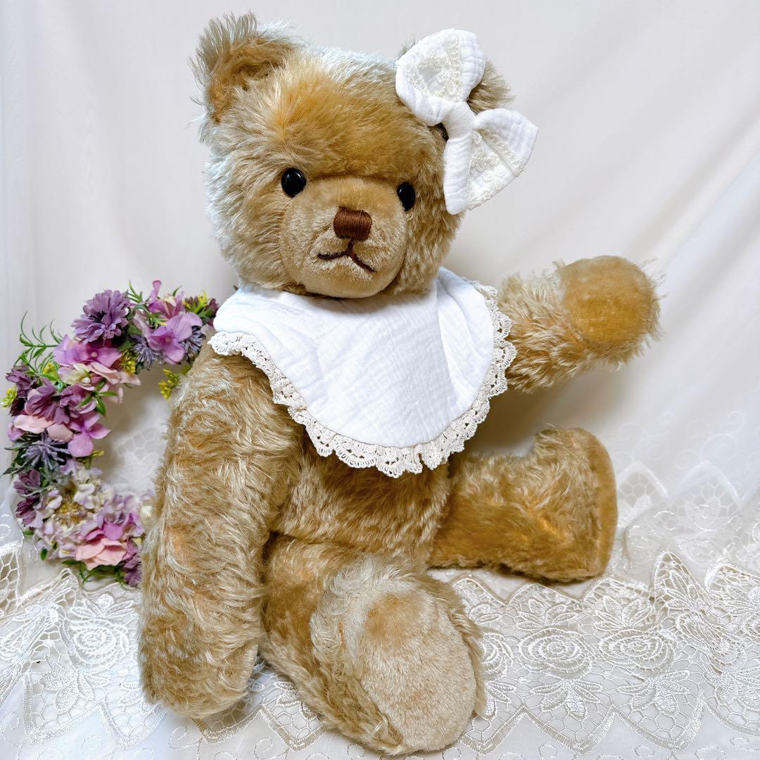 フィニステール 様❤️大きい！！❤️ずっしりアンティークベア　アンティークテディベア