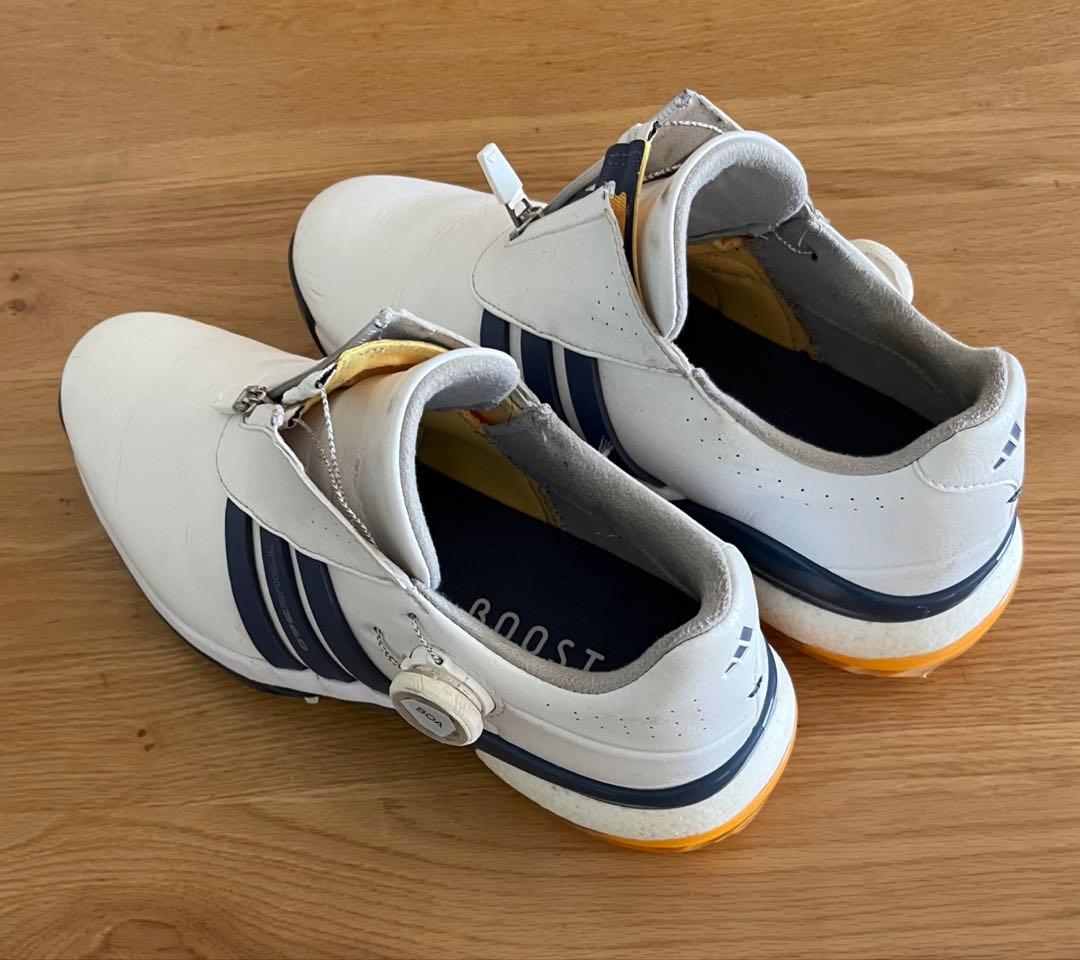 【週末限定値下げ！】 adidas ゴルフシューズ ホワイト BOOST