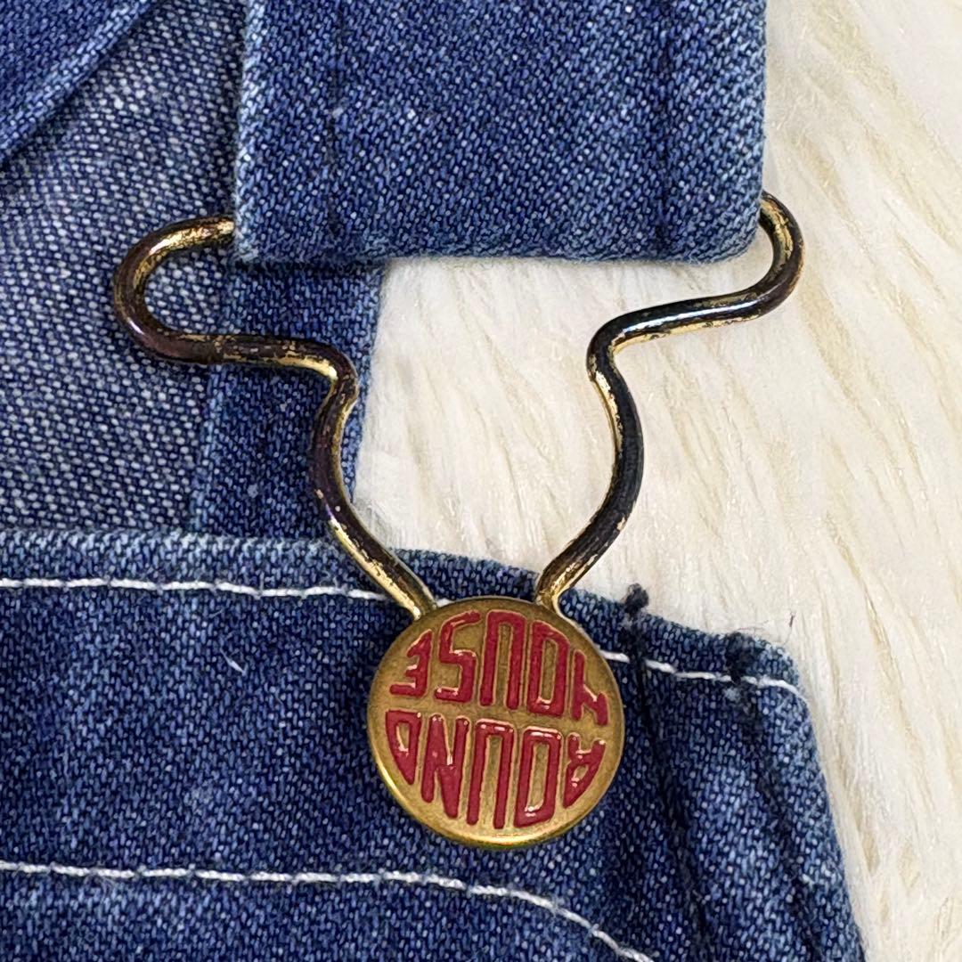 ROUND HOUSE ラウンドハウス デニムオーバーオール USA製 L相当