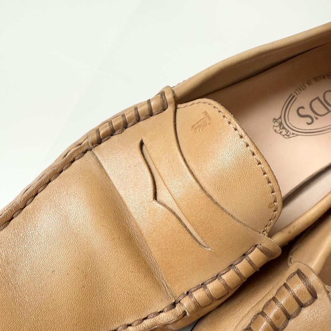 TODS ローファー　ドライビング　レザー ライトブラウン 24.5