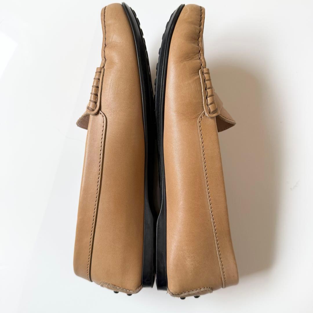 TODS ローファー　ドライビング　レザー ライトブラウン 24.5
