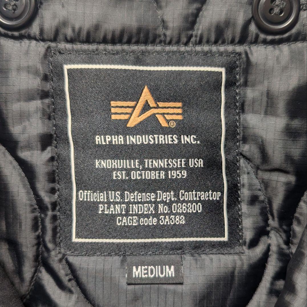 00s Y2K【ALPHA INDUSTRIES】M-65 モッズコート 黒