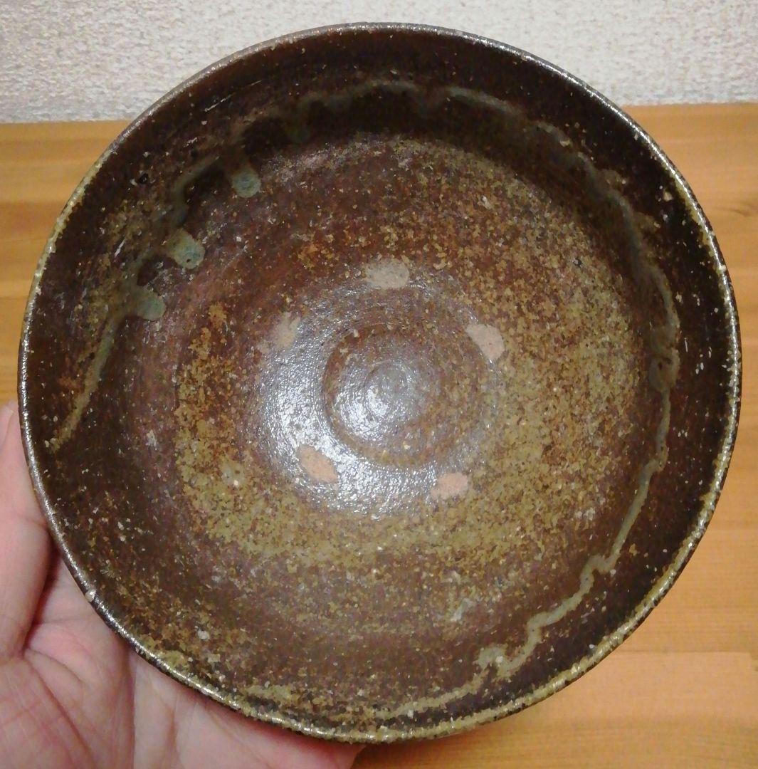 千漢鳳作　韓国　柿の蔕　茶碗　共箱　茶道具