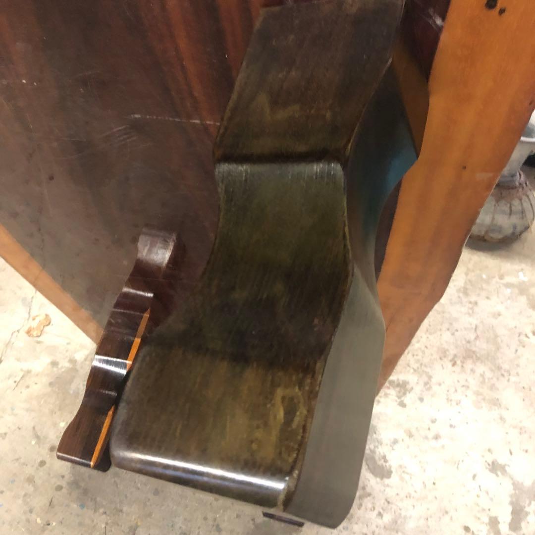 紅紫檀 無垢材一枚板の座卓 板厚55mm 輸入規制の希少木材 希少な耳付き