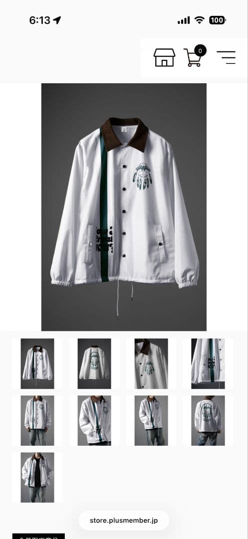 る*ん様 TAKUYA∞の創り方　コーチジャケット　ホワイト