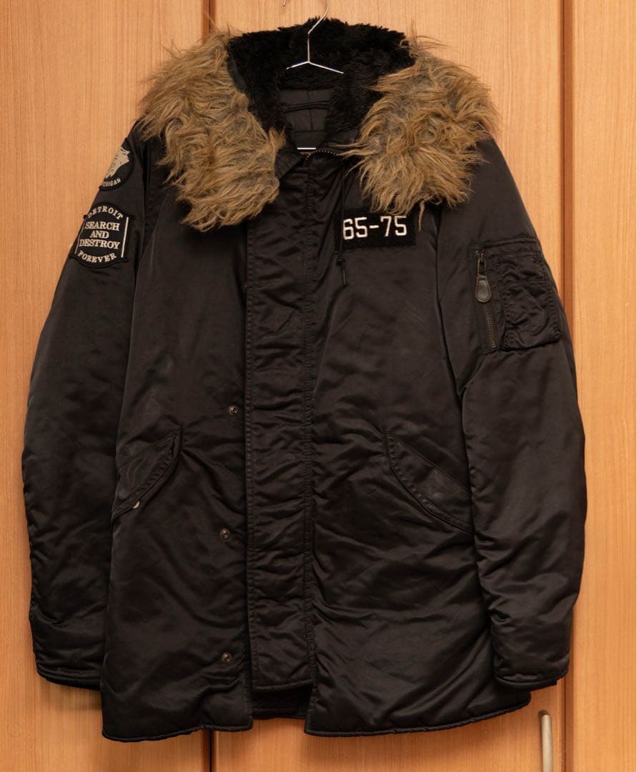 ヒステリックグラマー プリマロフトダウンファーコート　N3B Sサイズ