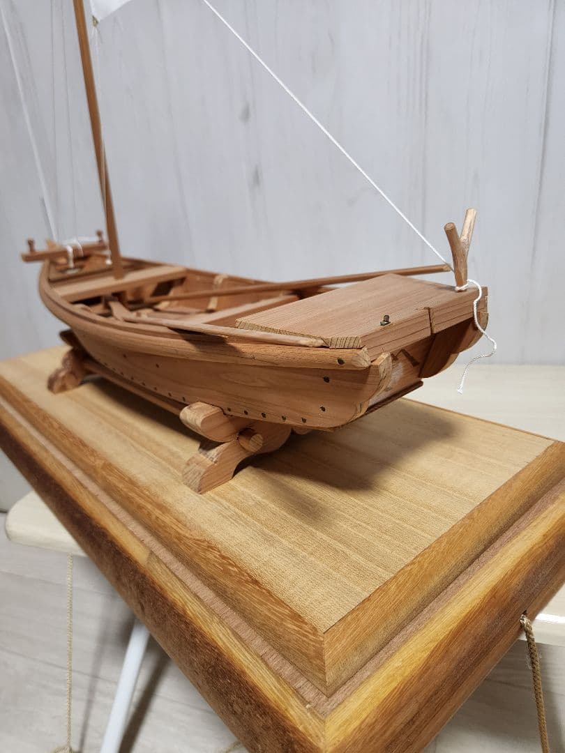 大工 手作り 木製模型船 ケース付き 世界に一つ　プロによる安心梱包発送‼️