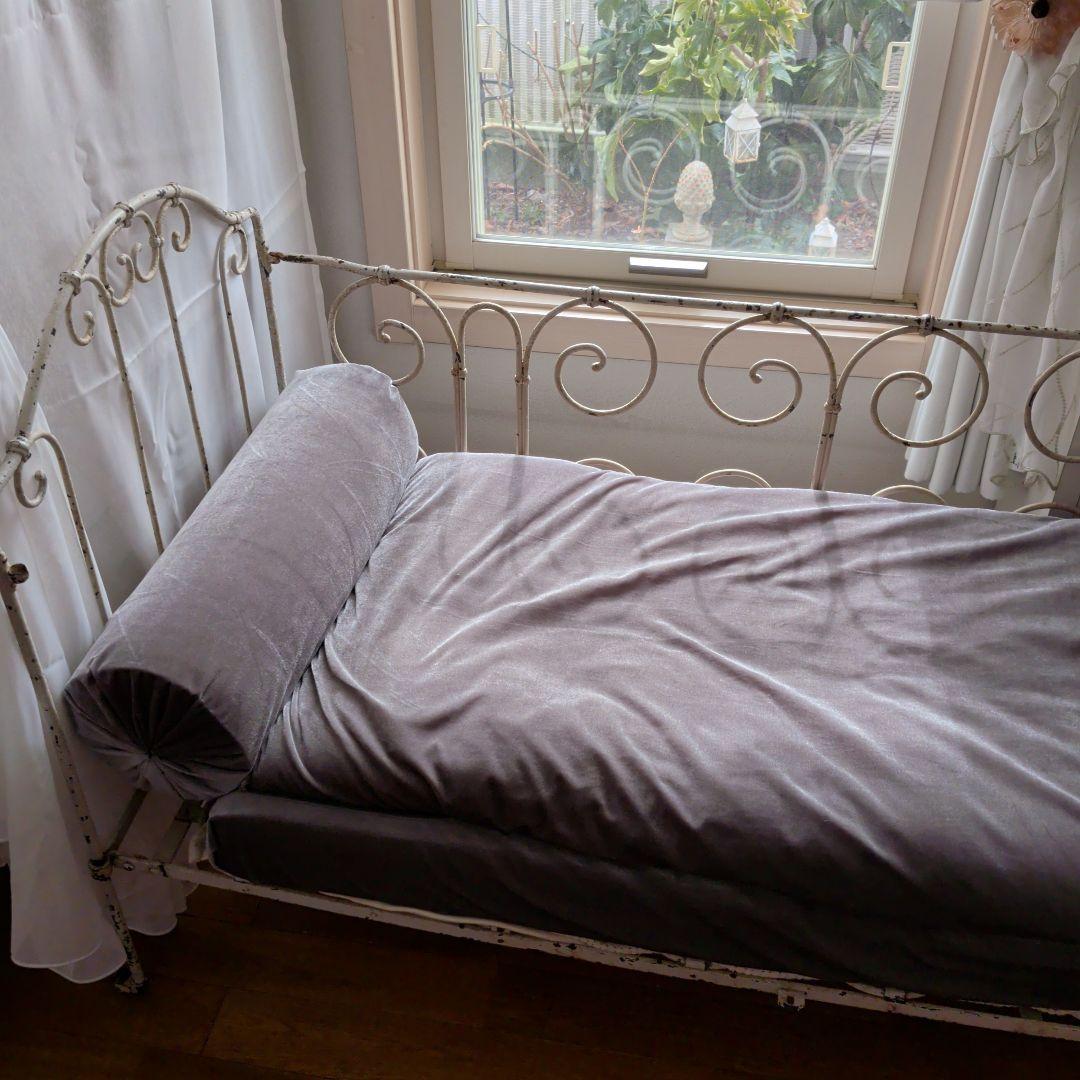 フレンチアンティーク　アイアンベビーベット　ホワイト