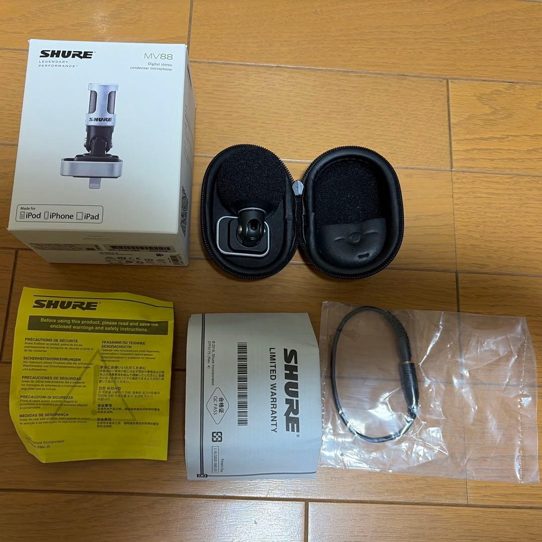 SHURE MV88 マイク
