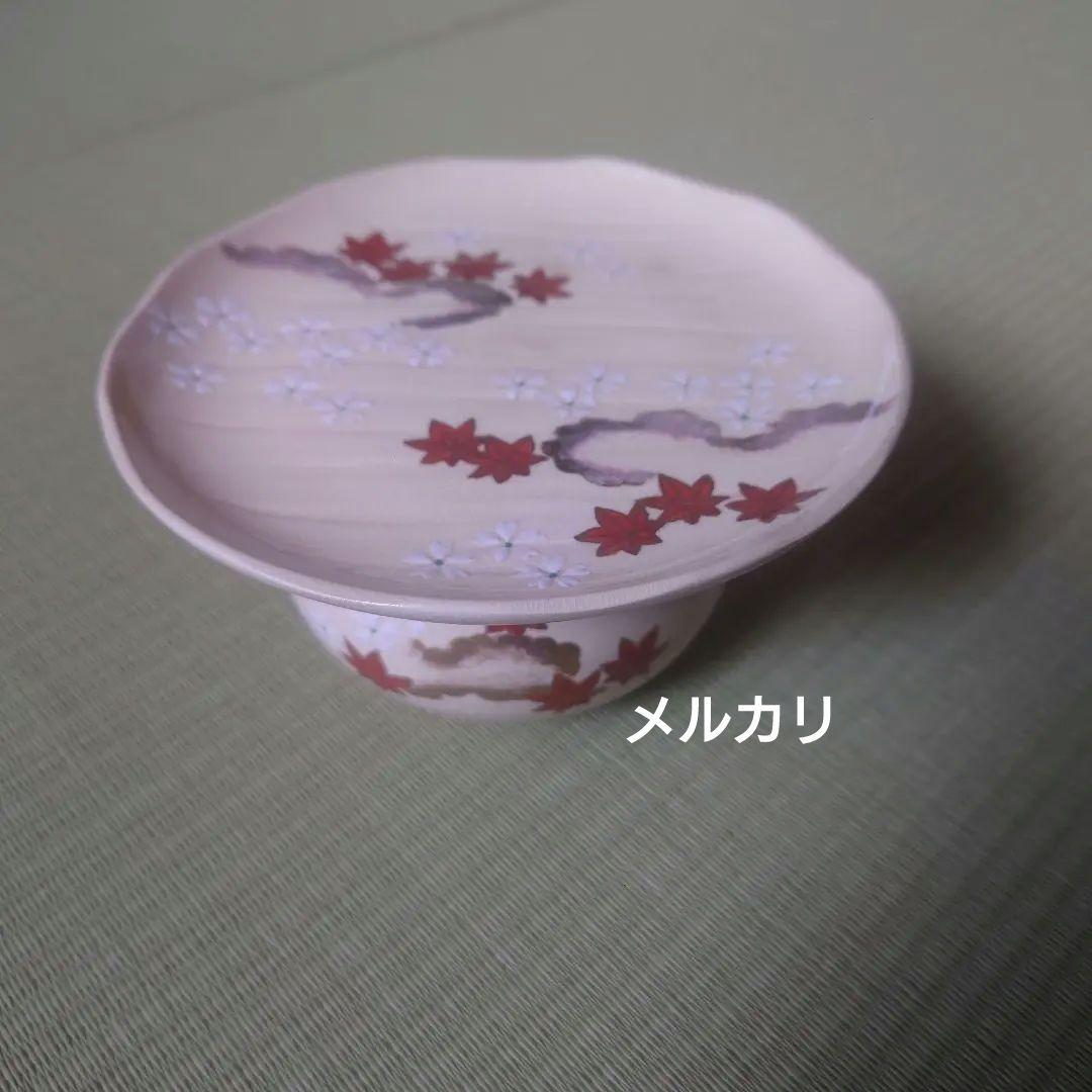 仁清雲錦画 茶巾台 f平安祥山作　茶道/茶道具