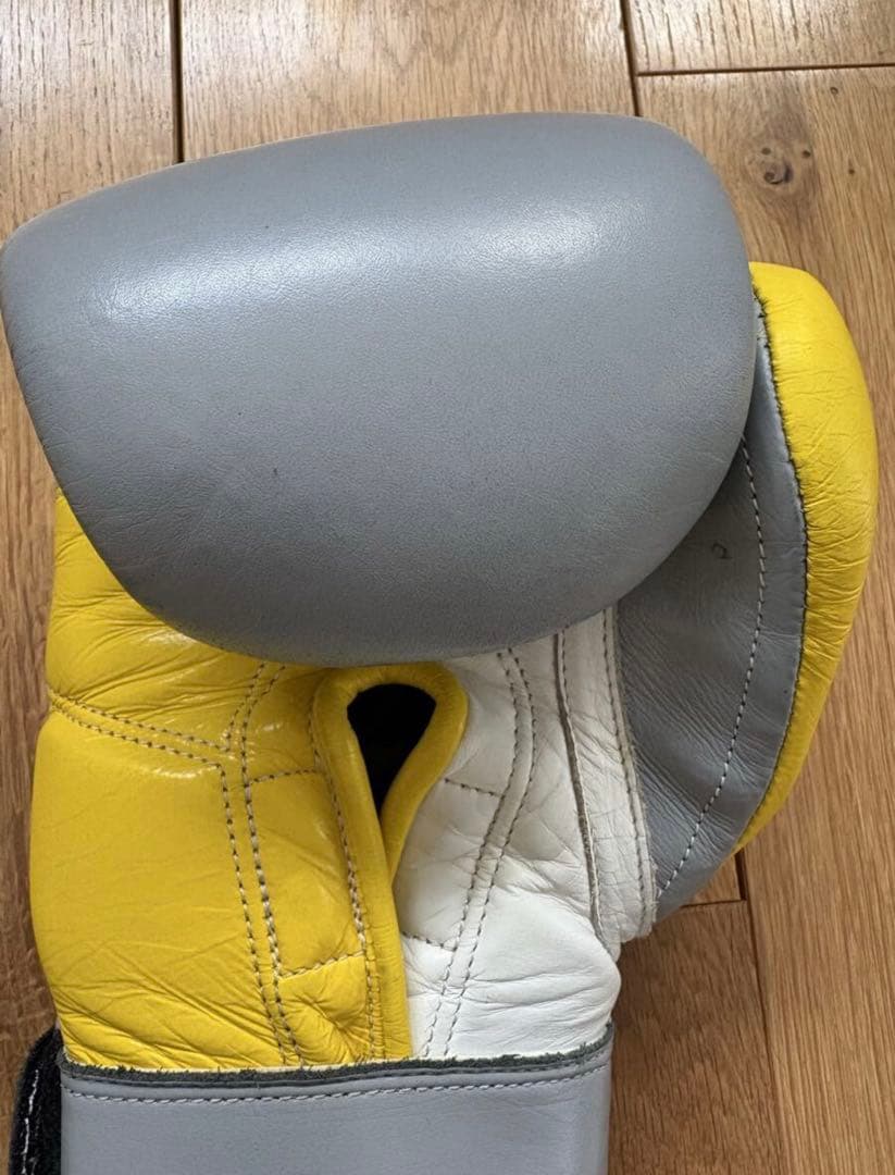 ボクシング PRIZE RING boxing gloves Grey/Yellow 8oz