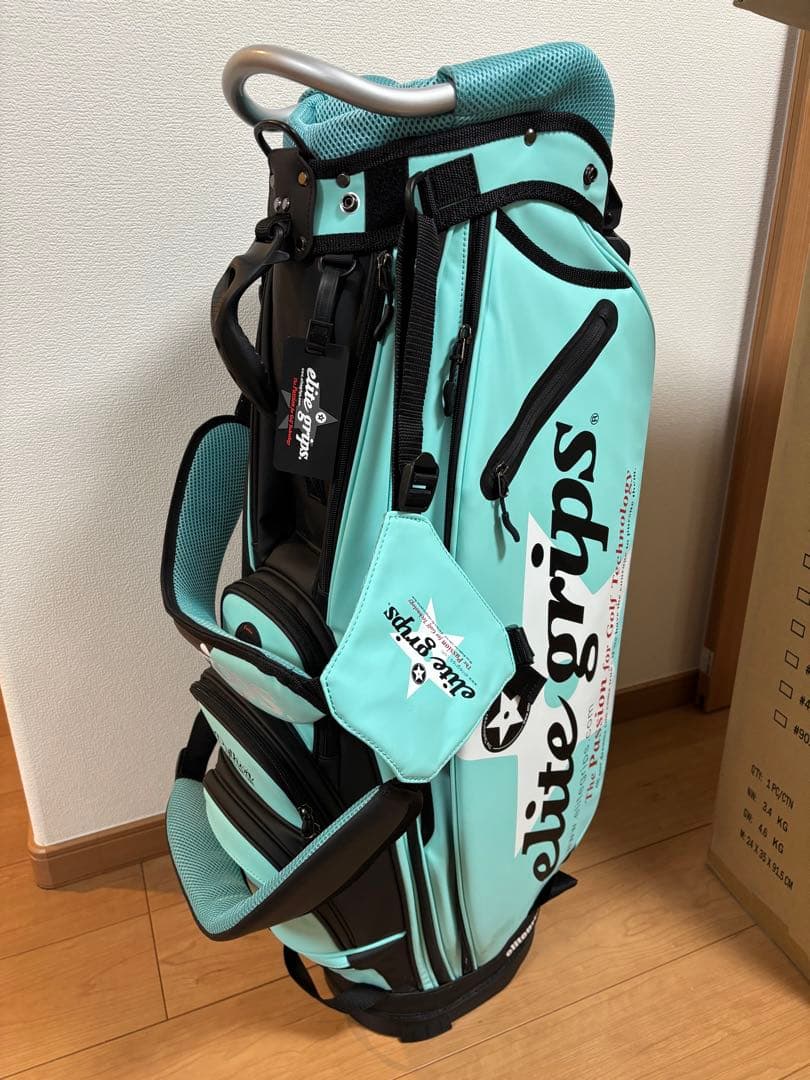 超美★限定レアカラーBLUE/BLACK elite grips キャディバック