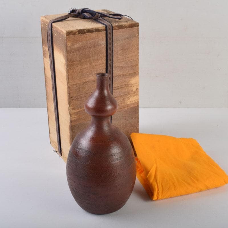 桂又三郎極め　江戸初期　古備前　献上手瓢徳利　V　8957