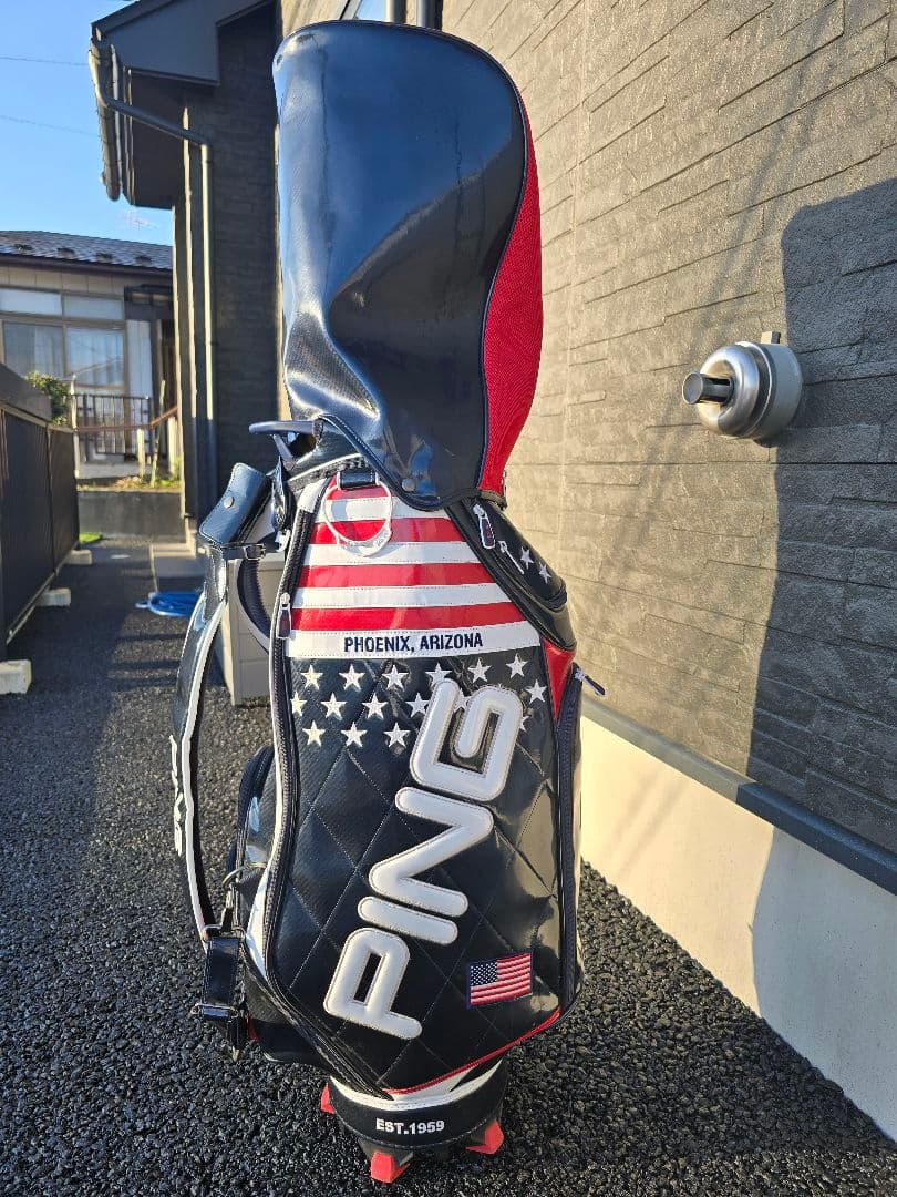 PING キャディバッグ アメリカ国旗デザイン　限定品　おまけ付き