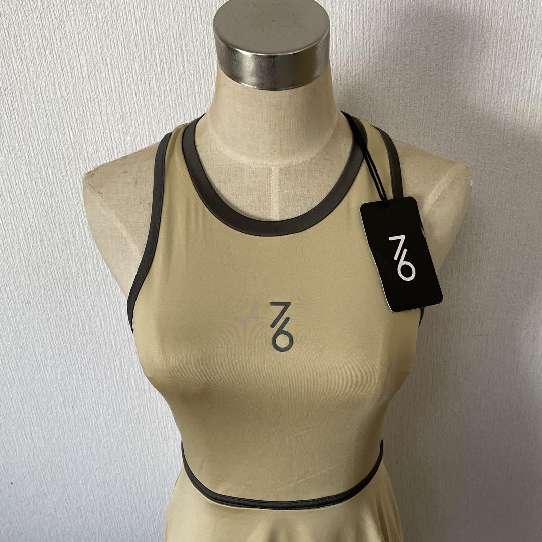 日本初上陸　セブンシックス　テニスウェア　ワンピース　サンドベージュ