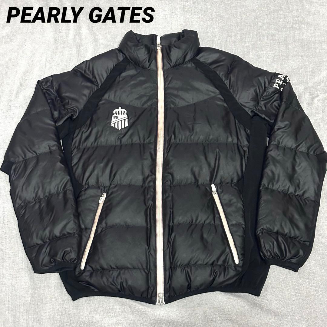 PEARLY GATES パーリーゲイツ ダウンジャケット 星地模様 ワッペン