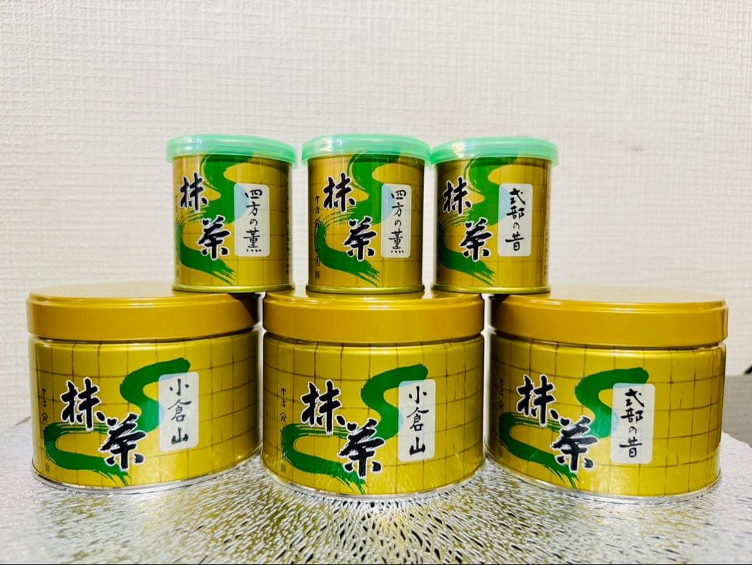 【新品未開封】山政小山園 小倉山・四方の薫・式部の昔 6点セット