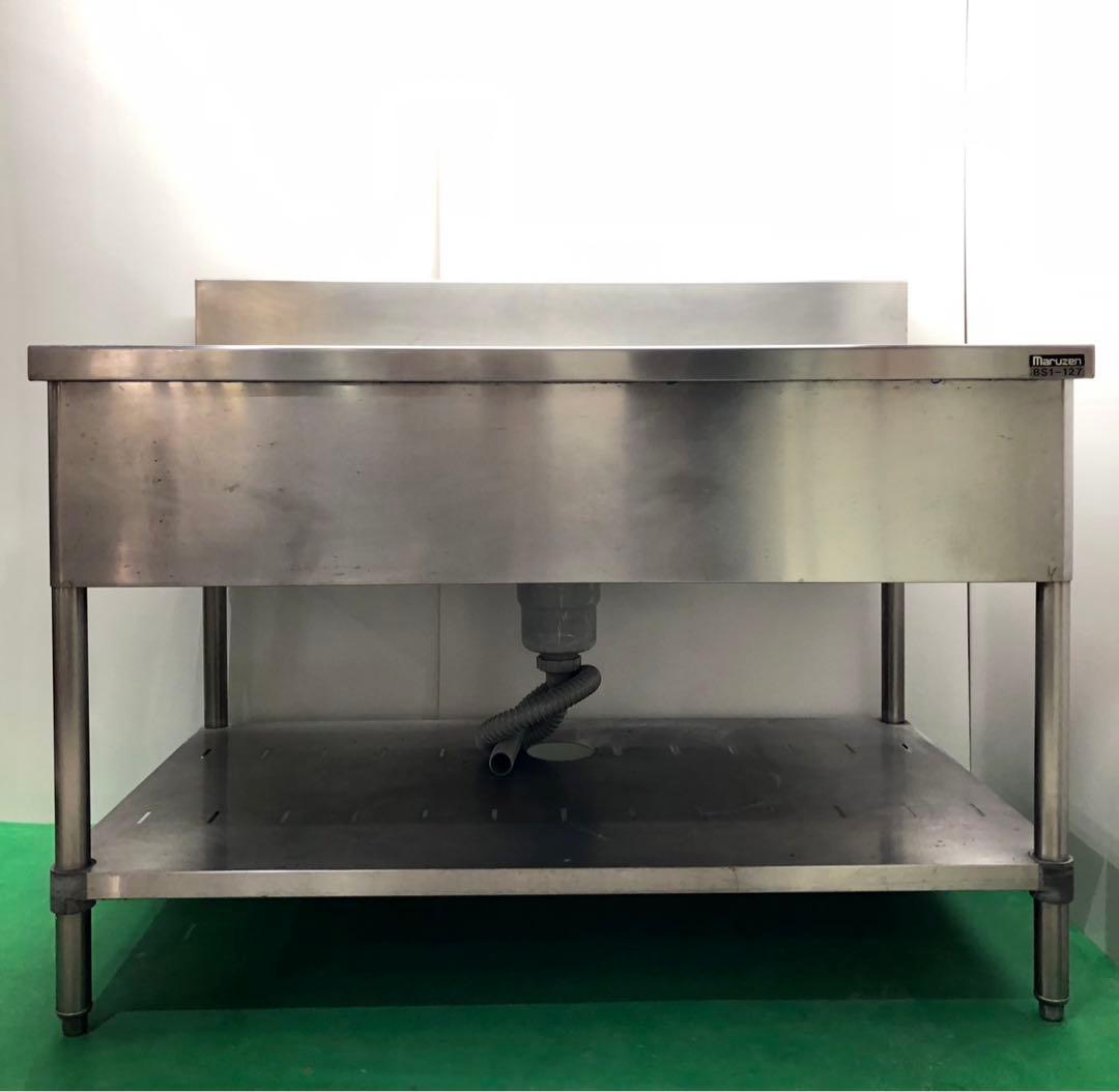 ☆地域限定送料無料☆工場整備品☆一槽シンク　幅1200 ステンレス　業務用