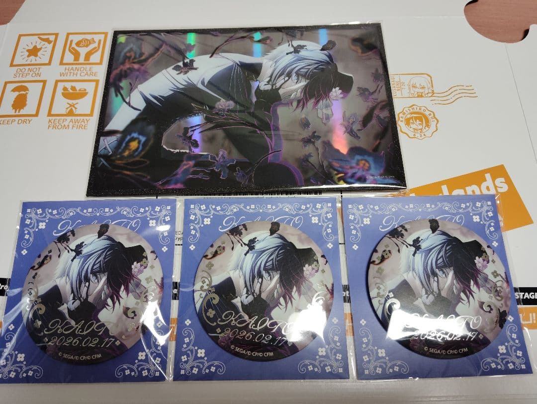 はぴこれ プロセカバースデーギフトシリーズ2025 KAITO色紙缶バッジセット