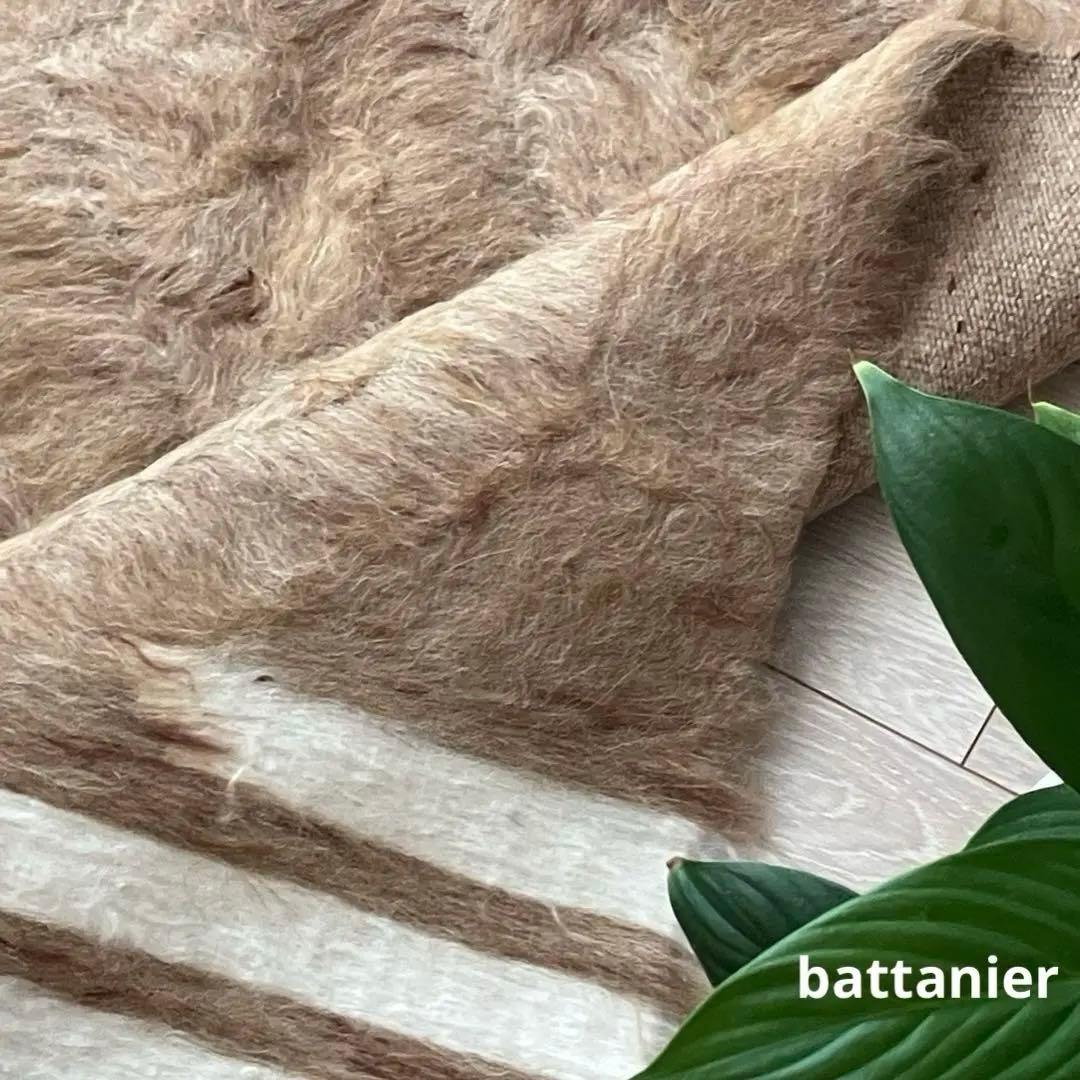 新品wool100％　キャラメル　ミルキー　バッターニエ　トルコヴィンテージラグ