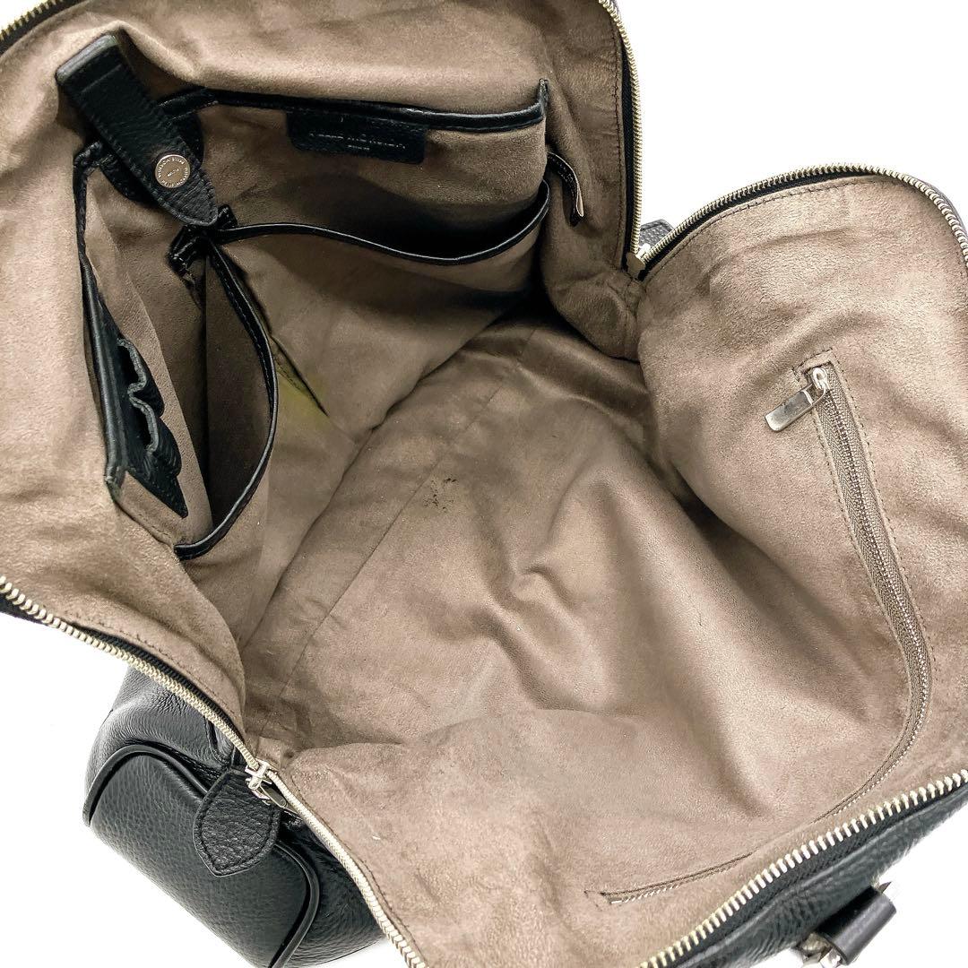専用美品【PELLE MORBIDA】ビジネスバッグ　ブラック　レザー　シルバー