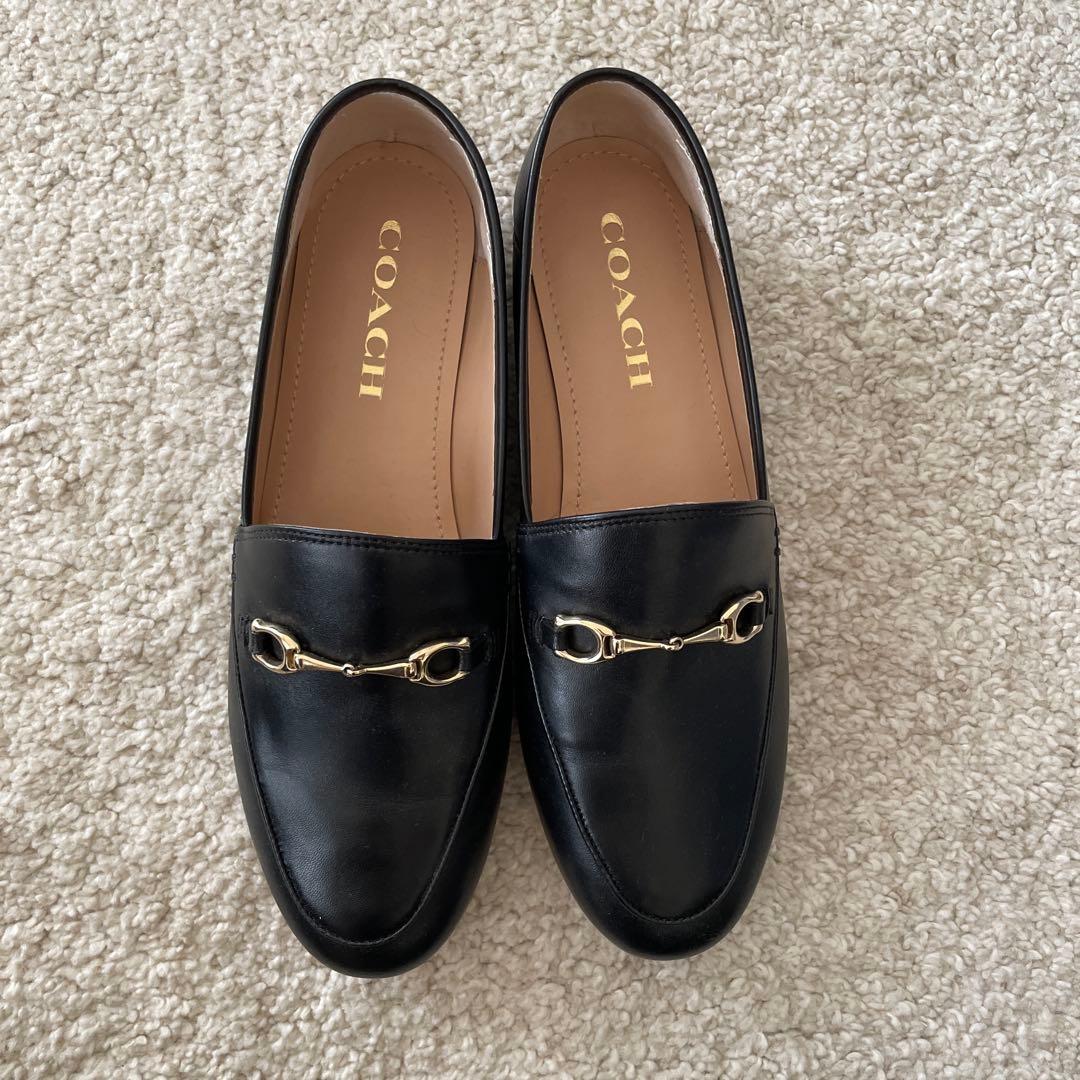 COACH　コーチ ハーレーローファー サイズ：7.5 （約24.5cm)黒